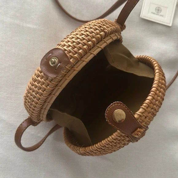 NWT Lot of 4 Brown Rattan Crossbody Bags - Picture 2 of 5